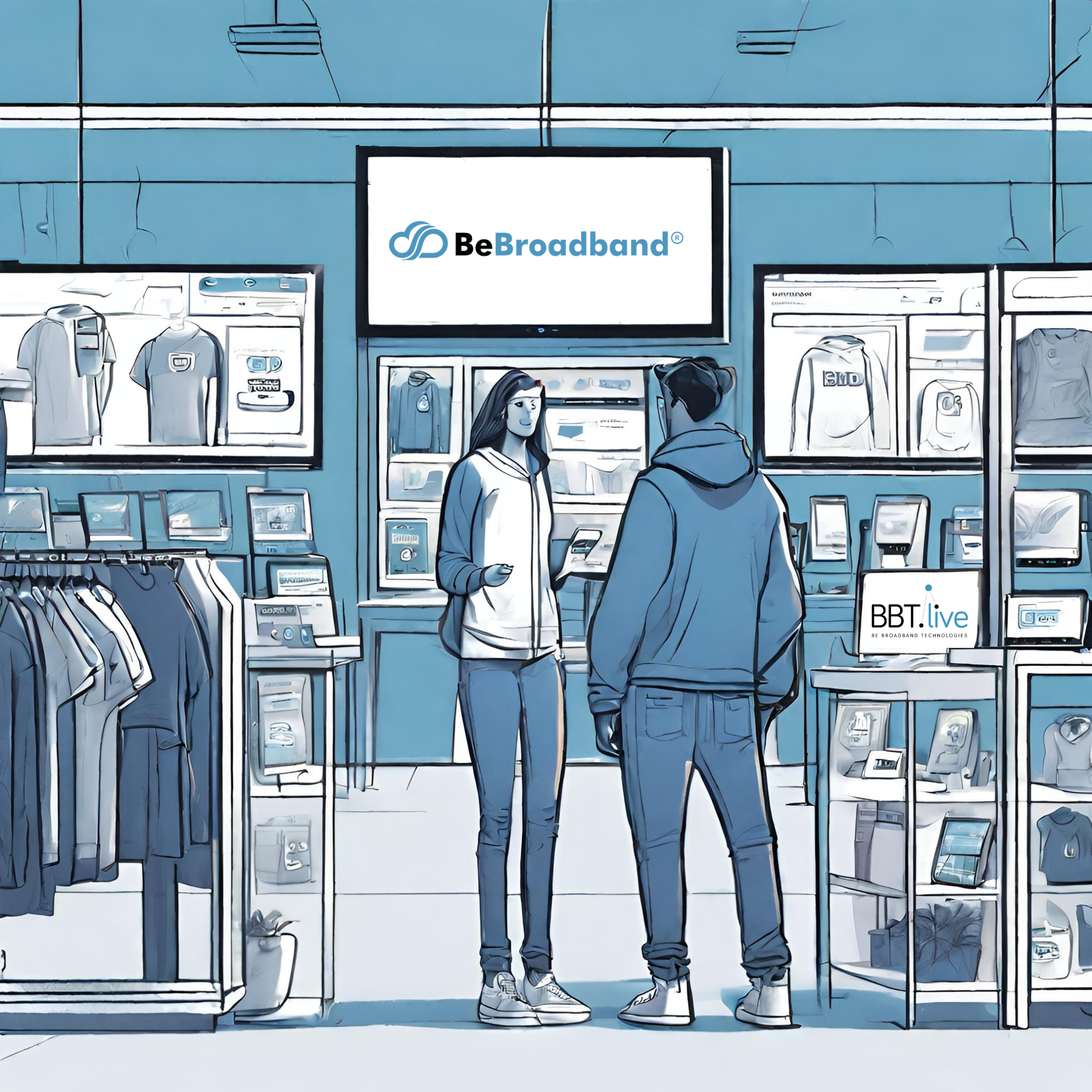BeBroadband as a Service Retail graphic